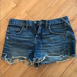 Free People cut off jean short. Size 26.